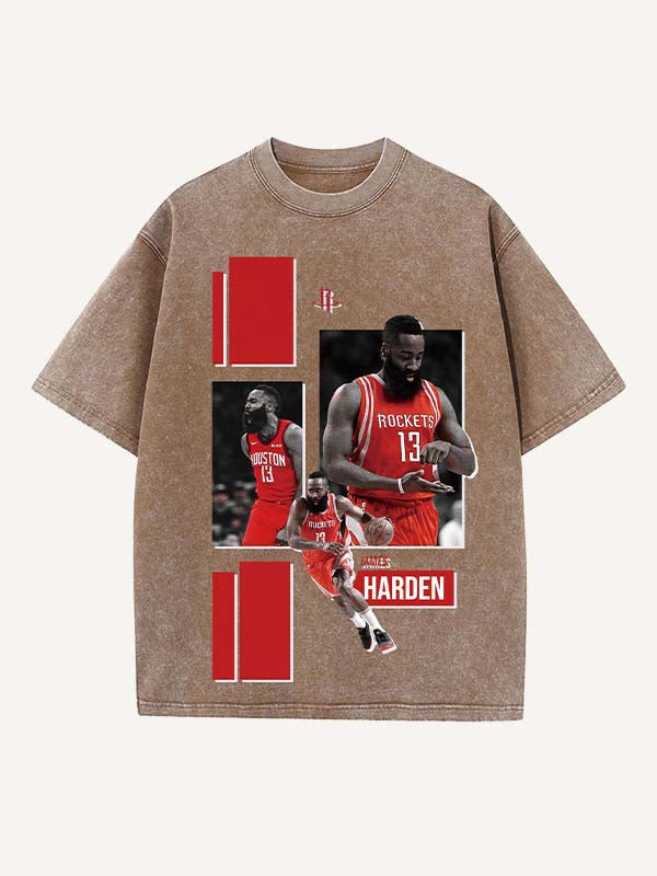 James Harden Print Round Neck T-shirt