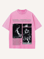 Russell Westbrook Print Round Neck T-shirt
