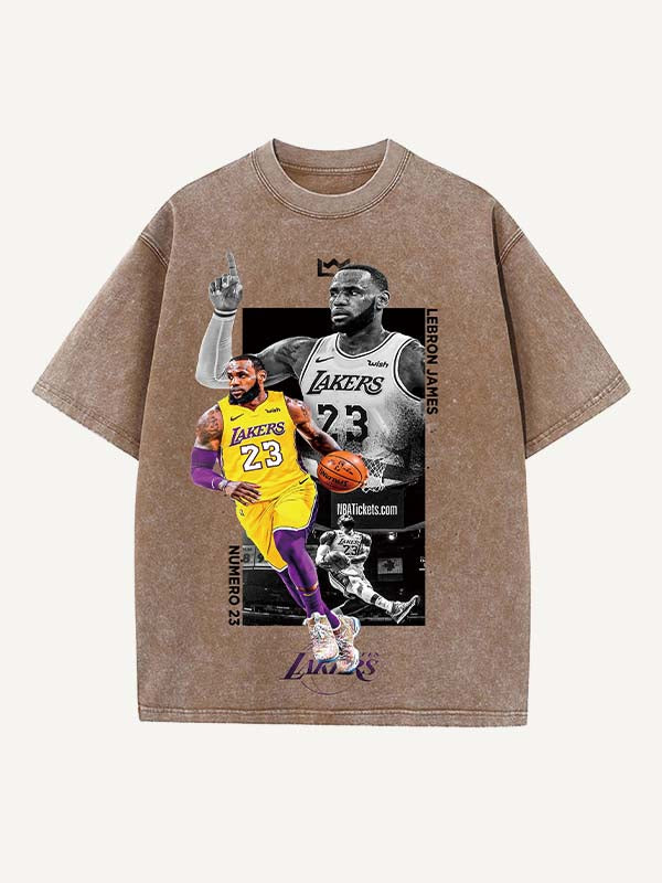 LeBron James Print Round Neck T-shirt