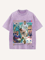 Zizou Print Round Neck T-shirt