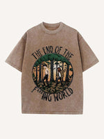 The End of the Fxxxing World Print Round Neck T-shirt