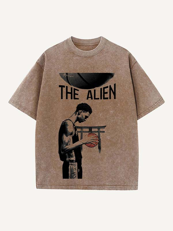 Victor Wembanyama Print Round Neck T-shirt