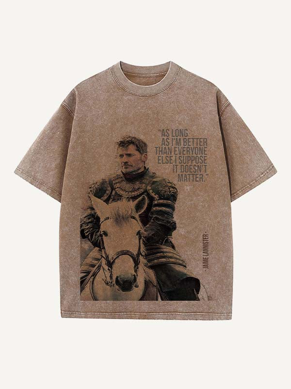 Game of Thrones Print Round Neck T-shirt