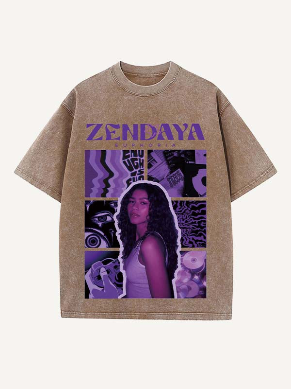 Euphoria Print Round Neck T-shirt