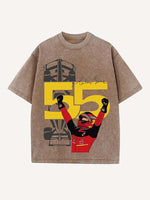 Carlos Sainz Print Round Neck T-shirt