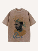 Pelé Print Round Neck T-shirt