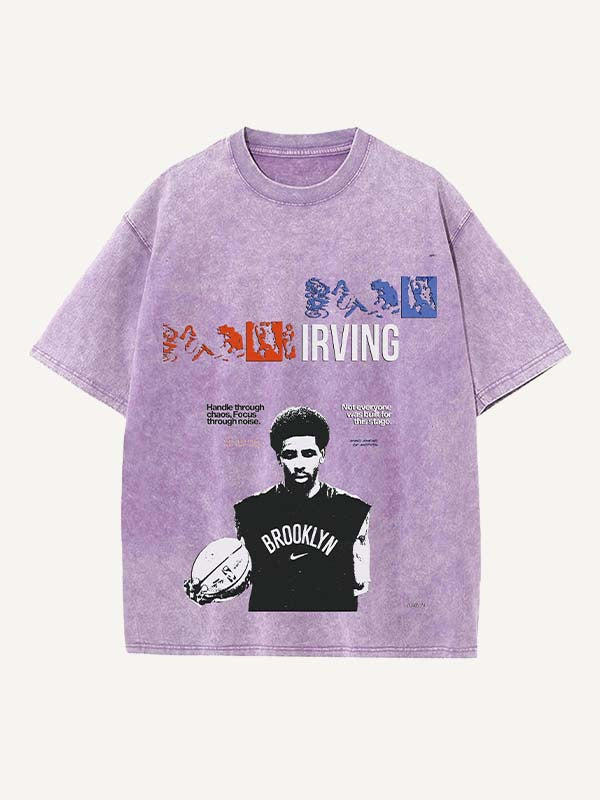 Kyrie Irving Print Round Neck T-shirt