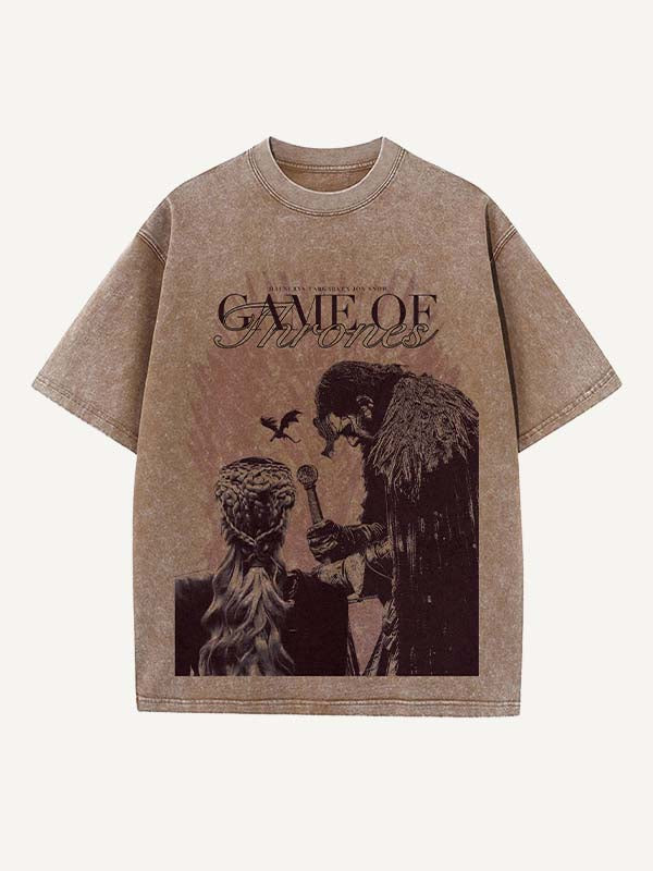 Game of Thrones Print Round Neck T-shirt