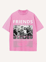 Friends Print Round Neck T-shirt
