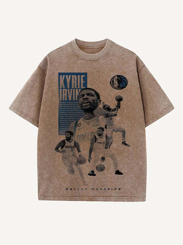 Kyrie Irving Print Round Neck T-shirt
