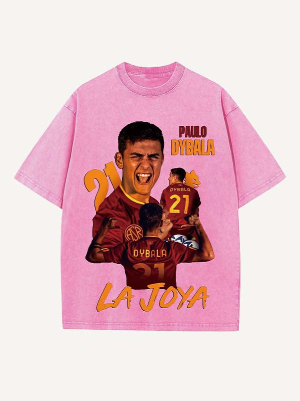 Paulo Dybala Print Round Neck T-shirt