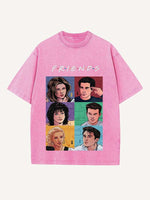 Friends Print Round Neck T-shirt