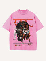 Allen Iverson Print Round Neck T-shirt