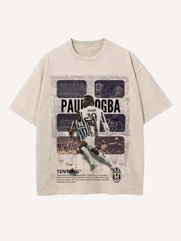 Paul Pogba Print Round Neck T-shirt