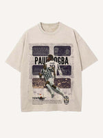 Paul Pogba Print Round Neck T-shirt