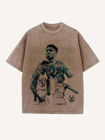 Giannis Antetokounmpo Print Round Neck T-shirt