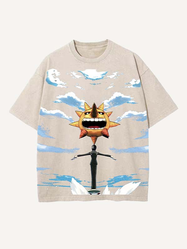 Soul Eater Print Round Neck T-shirt