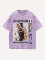 Victor Wembanyama Print Round Neck T-shirt