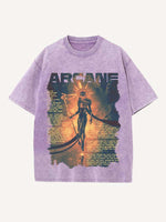 Arcane Print Round Neck T-shirt