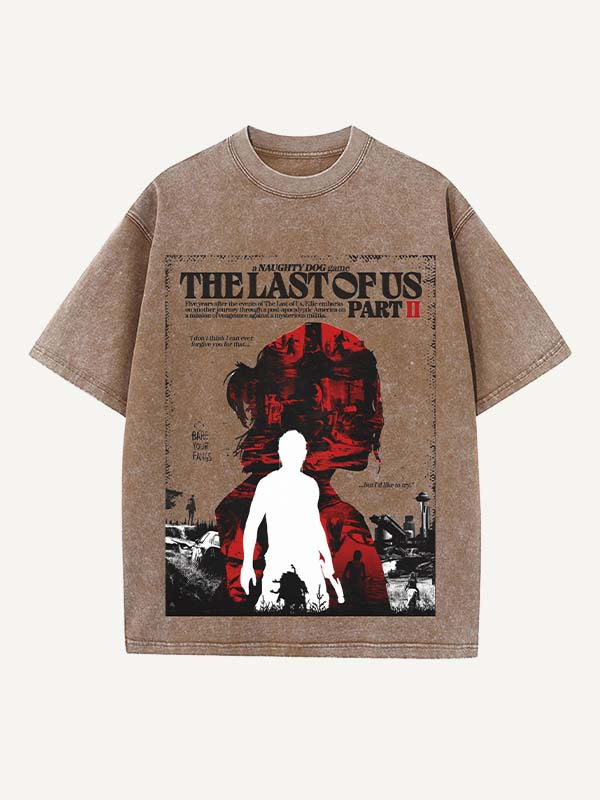 The Last of Us Print Round Neck T-shirt