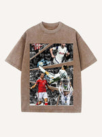 Gareth Bale Print Round Neck T-shirt