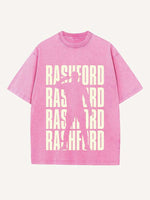 Marcus Rashford Print Round Neck T-shirt