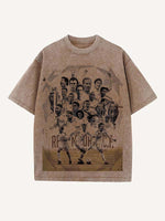 Real Madrid Print Round Neck T-shirt