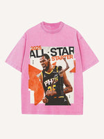 Kevin Durant Print Round Neck T-shirt