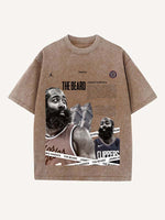 James Harden Print Round Neck T-shirt