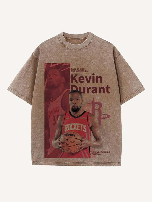 Kevin Durant Print Round Neck T-shirt