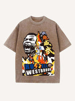 Russell Westbrook Print Round Neck T-shirt