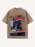 Max Verstappen Print Round Neck T-shirt