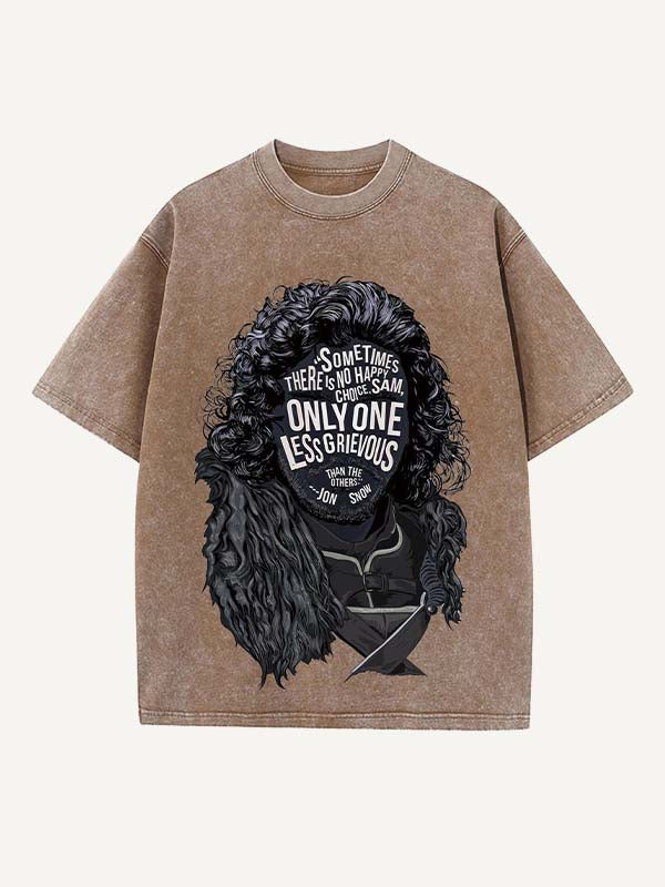 Game of Thrones Print Round Neck T-shirt