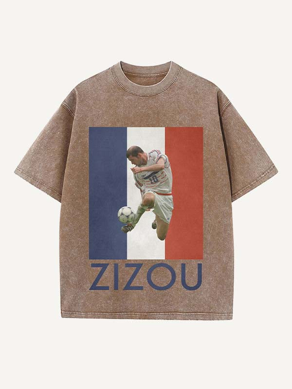 Zizou Print Round Neck T-shirt
