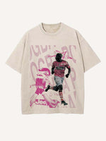 Paul Pogba Print Round Neck T-shirt