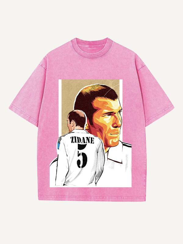 Zizou Print Round Neck T-shirt