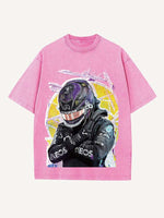 Lewis Hamilton Print Round Neck T-shirt