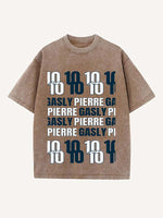 Pierre Gasly Print Round Neck T-shirt
