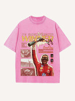 Carlos Sainz Print Round Neck T-shirt