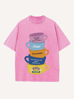 Friends Print Round Neck T-shirt