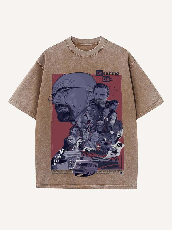 Breaking Bad Print Round Neck T-shirt