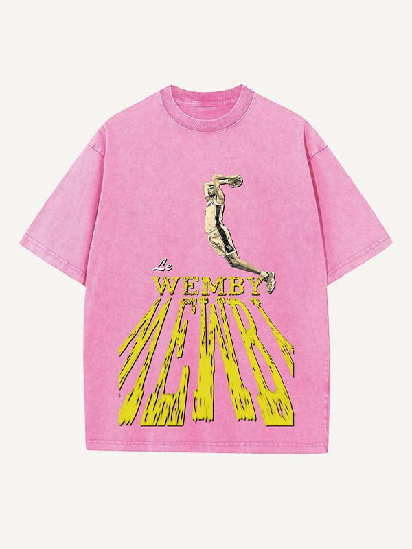 Victor Wembanyama Print Round Neck T-shirt