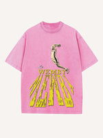 Victor Wembanyama Print Round Neck T-shirt