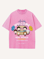 Friends Print Round Neck T-shirt