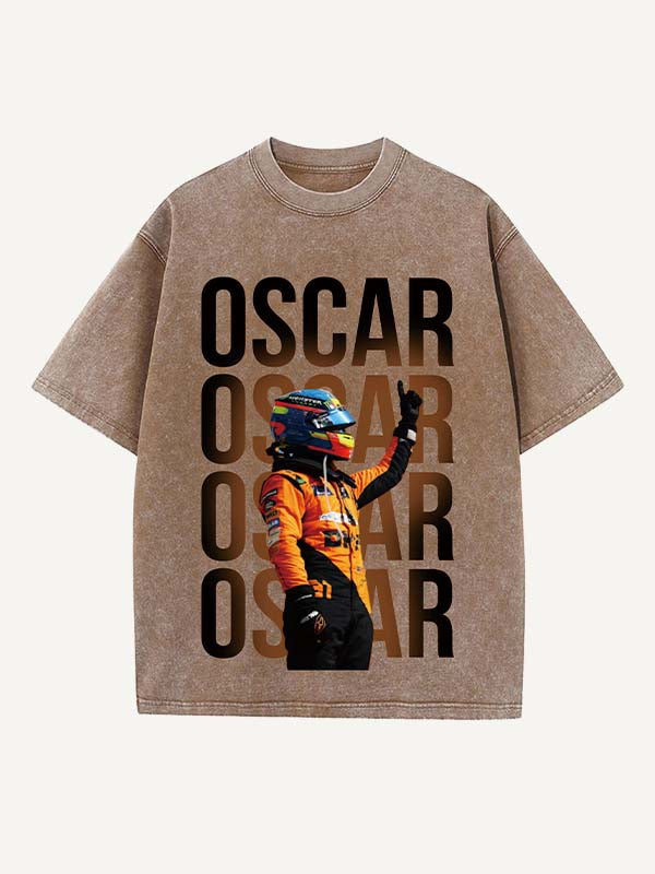 Oscar Piastri Print Round Neck T-shirt