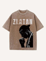 Zlatan Ibrahimović Print Round Neck T-shirt