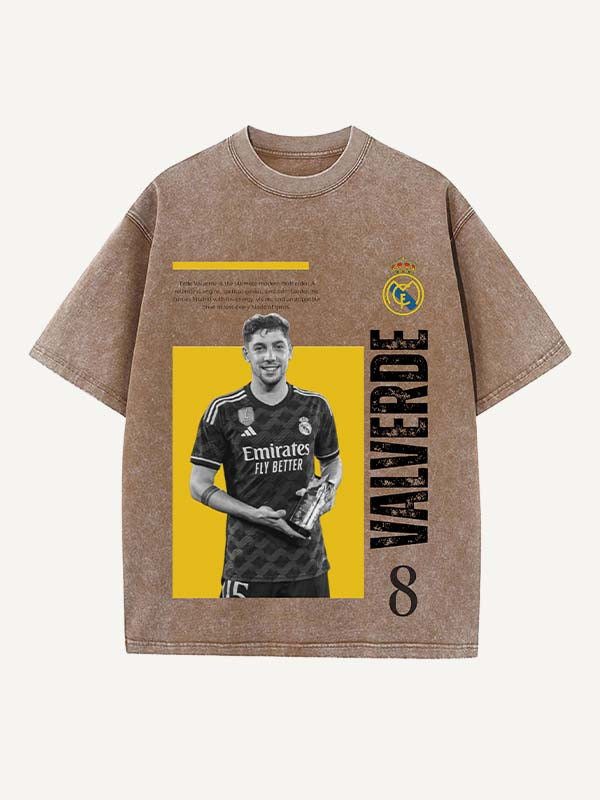 Federico Valverde Print Round Neck T-shirt