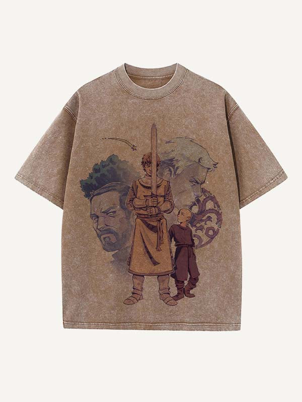 A Knight of the Seven Kingdoms Print Round Neck T-shirt