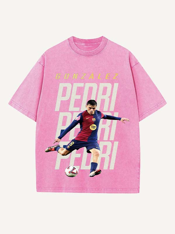 Pedri Print Round Neck T-shirt