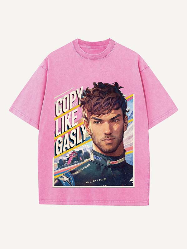 Pierre Gasly Print Round Neck T-shirt